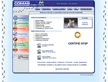 Tablet Screenshot of comas.ch